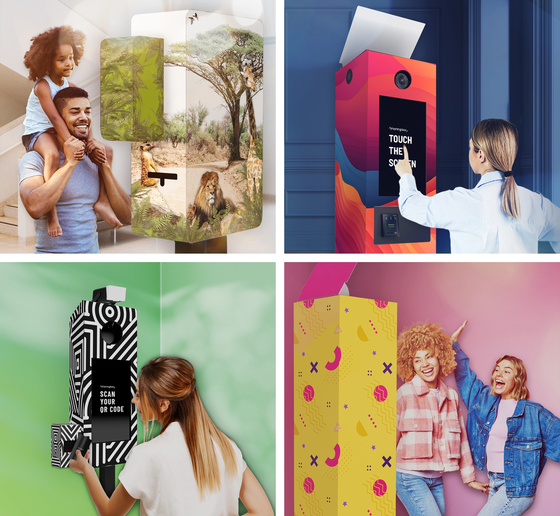 Collage of photobooth pictures