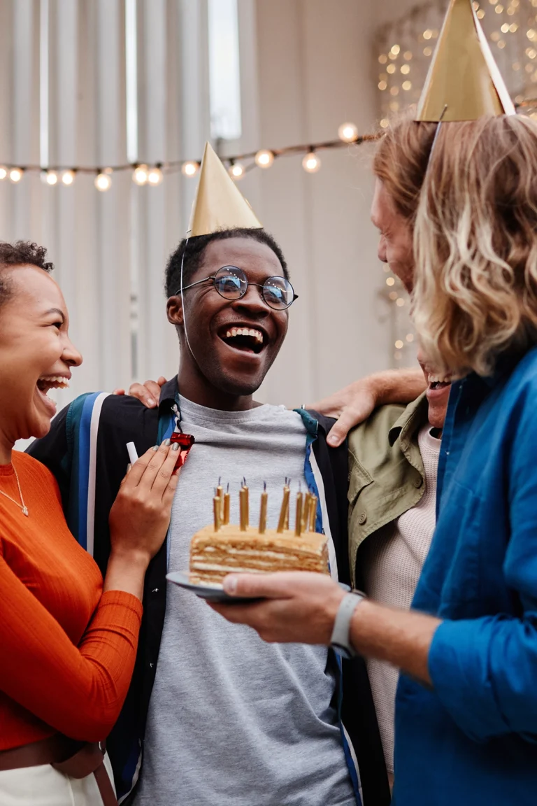 Boy celebrating his birthday